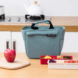 Cooler Bag Nylon Zipper Thermal Lunch Handbags Picnic Tote Food Bags