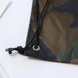 Camouflage Waterproof Drawstring Gym Bag Foldable Backpack Hiking Camping Pouch