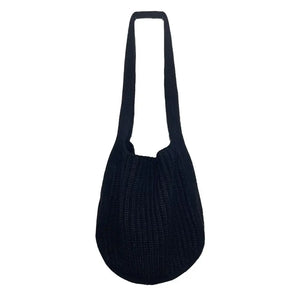 Women Hollow Woven Shoulder Bags Large Capacity Crochet Hobo Bag