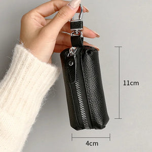 Leather Unisex Key Bag Men's Wallets Key Purse Keychain Cover
