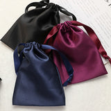 Silk Gift Bag Satin Drawstring Pouch Jewelry Cosmetic Makeup Cellphone Candy