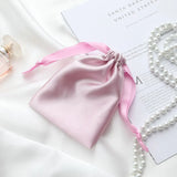 Silk Gift Bag Satin Drawstring Pouch Jewelry Cosmetic Makeup Cellphone Candy