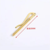 1Pc Metal Bifold Money Clip Bar Wallet Spring Clamp Cash Holder