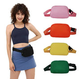 Women Waist Bag Nylon Fanny Pack Zipper Chest Bag Outdoor Sports Crossbody Bag