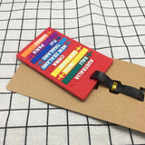 1Pc City Name PVC Luggage Tag Address Holder Baggage Label Identifier Travel
