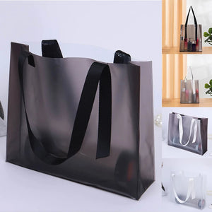 Transparent Frosted Pvc Shopping Bag Large Handbags Reusable