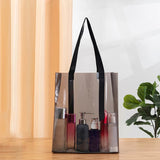 Transparent Frosted Pvc Shopping Bag Large Handbags Reusable