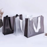 Transparent Frosted Pvc Shopping Bag Large Handbags Reusable