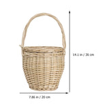 Woman Decor Bucket Summer Rattan Beach Handbag