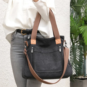 Women Canvas Shoulder Bag Shopping Bags Students Book Bag Handbags Tote