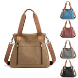 Women Canvas Shoulder Bag Shopping Bags Students Book Bag Handbags Tote