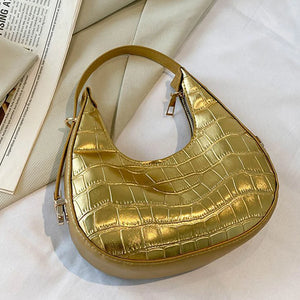 Women's Crocodile Pattern Underarm Bag