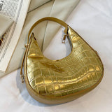 Women's Crocodile Pattern Underarm Bag