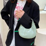 Women's Crocodile Pattern Underarm Bag