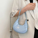 Women's Crocodile Pattern Underarm Bag