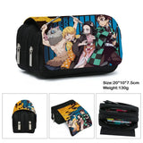 Anime Demon Slayer Kimetsu No Yaiba Pencil Case Zipper Student Stationery Bag