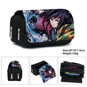 Anime Demon Slayer Kimetsu No Yaiba Pencil Case Zipper Student Stationery Bag