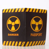 Danger Sign Passport Cover PVC Wallet Bag