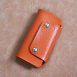 1Pcs PU Leather Purse Keychain Wallet Unisex Soft Keychain Pouch Accessory Gift