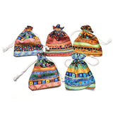 Exotic Christmas Wedding Gift Bag Jewelry Pouch 10x14cm