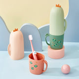 Cactus Toothbrush Case Travel Cover Portable Organizer