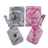 PU Leather Passport Holder Wallet Couples Honeymoon Traveling Case