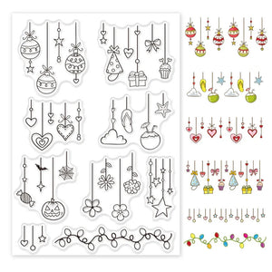Silicone Clear Stamp Party Ornaments Clear Stamps Christmas Birthday Theme