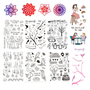 Silicone Clear Stamp Party Ornaments Clear Stamps Christmas Birthday Theme