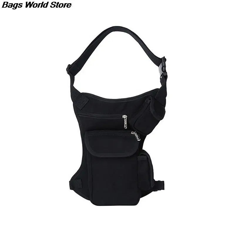 Canvas Waist Thigh Drop Leg Bag Tactical Motorcycle Riding Hip Fanny Pack