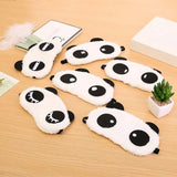Cartoon Panda Sleeping Face Eye Mask Blindfold Eyeshade Travel Aid