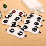 Cartoon Panda Sleeping Face Eye Mask Blindfold Eyeshade Travel Aid