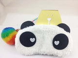 Cartoon Panda Sleeping Face Eye Mask Blindfold Eyeshade Travel Aid