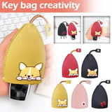 Cartoon Key Protector Car Key Holder Universal Key Bag Cover PU Leather