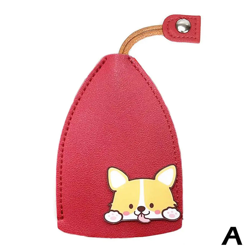 Cartoon Key Protector Car Key Holder Universal Key Bag Cover PU Leather
