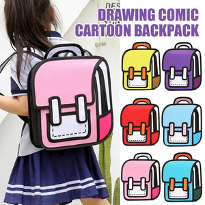 Comic Cartoon Backpack Shoulder Bag for Kids