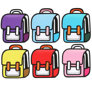 Comic Cartoon Backpack Shoulder Bag for Kids