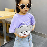 Adorable Cartoon Animal PU Crossbody Bag for Girls, Shopping XIN-Shipping