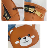 Adorable Cartoon Animal PU Crossbody Bag for Girls, Shopping XIN-Shipping