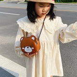 Adorable Cartoon Animal PU Crossbody Bag for Girls, Shopping XIN-Shipping