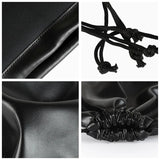 High PU Leather Headphone Drawstring Bag Soft Pouch