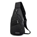 Men's Chest Bag Canvas Messenger Bag Large Capacity Oxford Cloth Shoulder Bag