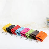 Portable Leather Keychain Holder Car Key Bag Case Unisex Wallet