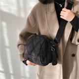Quilted Nylon Crossbody Bag for Women - Roomy and Trendy Handbag