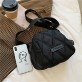 Quilted Nylon Crossbody Bag for Women - Roomy and Trendy Handbag