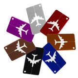 Aluminum Luggage Tag Airplane Travel Name Address Label