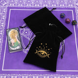 Velvet Moon Phase Tarot Oracle Cards Bag