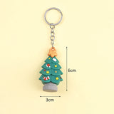 Christmas Santa Tree Elk Doll Keychain Backpack Pendant Gift