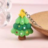 Christmas Santa Tree Elk Doll Keychain Backpack Pendant Gift