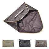 Ladies Evening Party Sequins Envelope Bag Purse Clutch Handbag