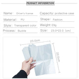 1pcs PVC Auto Document Cover Car Transparent Film Driving Protective Film